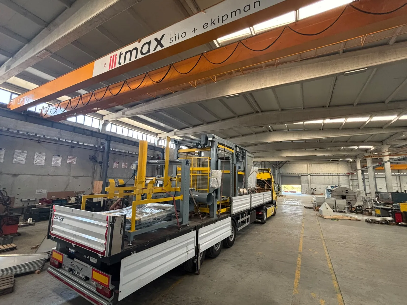 Bagomax 600 otomatik torba açma sistemi T-MAX tesisinden sevk edilirken