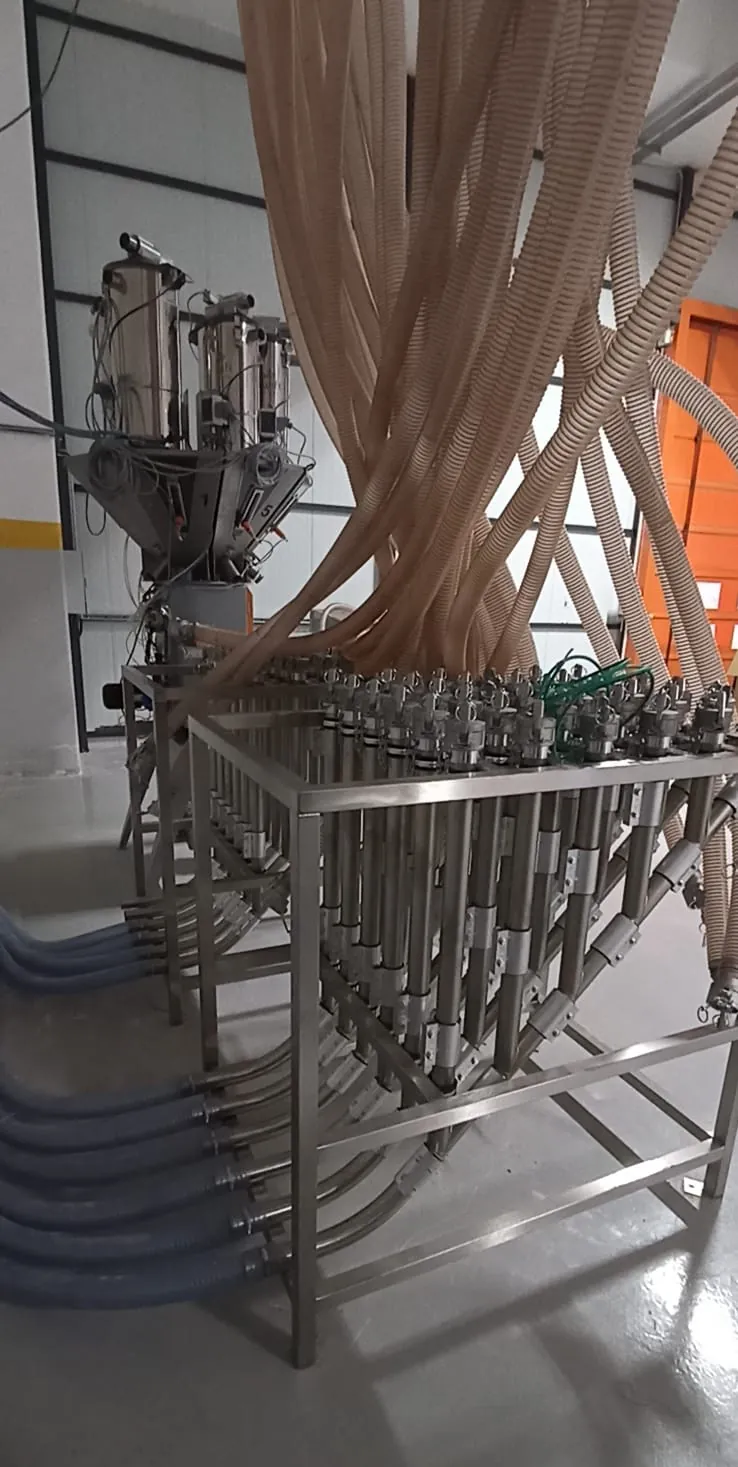 Recipe-based distribution and dosing table